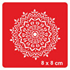 Mandala 355 Tattoo Geçici Dövme Şablonları Kına Kalıpları