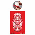 Büyük Baykuş Tattoo Geçici Dövme Şablonları Kına Kalıpları