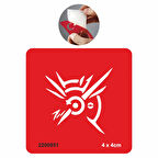 Viking Sembolü Tattoo Geçici Dövme Şablonları Kına Kalıpları