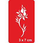 Tribal Gül Tattoo Geçici Dövme Şablonları Kına Kalıpları