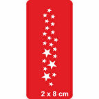 Yıldızlar Benek Benek Tattoo Geçici Dövme Şablonları Kına Kalıpları