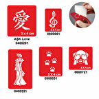 Uzak Doğu Modelleri 5'li Set Geçici Dövme Kına Şablonu