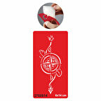 Vicdan Bir Pusula  Tattoo Geçici Dövme Şablonları Kına Kalıpları