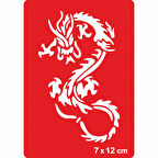 Dev Yılan Gibi Ejderha Tattoo Geçici Dövme Şablonları Kına Kalıpları