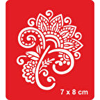 Dantel Motifi 253 Tattoo Geçici Dövme Şablonları Kına Kalıpları