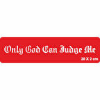 Beni Sadece Tanrı Yargılar Tattoo Geçici Dövme Şablonları Kına Kalıpları