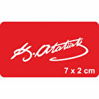 Atatürk İmzası-1 Tattoo Geçici Dövme Şablonları Kına Kalıpları