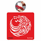 Aileye Bağlı Kurt  Tattoo Geçici Dövme Şablonları Kına Kalıpları