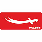 Zülfikar-1 Tattoo Geçici Dövme Şablonları Kına Kalıpları