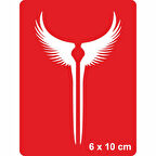 Dev Kanatlar Tattoo Geçici Dövme Şablonları Kına Kalıpları