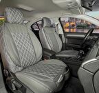 Toyota Land Crusier Lüx Yarı Deri Oto Koltuk Kılıfı Ön Arka Takım İSTANBUL SERİSİ FÜME