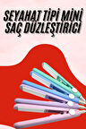 Seyahat Tipi Taşınabilir Saç Düzleştirici Saç Şekillendirici Yüksek Isı Ayarlı