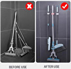 Pratik Yapışkanlı Pratik Mop Tutucu 4 Adet Beyaz