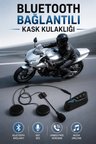 Kask Kulaklığı Motosiklet Intercom Interkom Dinleme Konuşma Özellikli Su Geçirmez