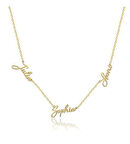 ÜÇ İSİMLİ KOLYE GÜMÜŞ KİŞİYE ÖZEL