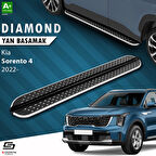 S-Dizayn Kia Sorento 4 Diamond Krom Yan Basamak 183 Cm 2022 Üzeri A+ Kalite