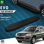 S-Dizayn Kia Sportage 2 Evo Siyah Yan Basamak 173 Cm 2004-2010 A+ Kalite