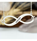 SONSUZLUK İSİMLİ KOLYE GÜMÜŞ KİŞİYE ÖZEL