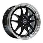 7 X 16 BCH-6899 4X100 ET30 73.1 BLACK+LIP MACHINED