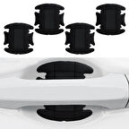 Dış Kapı Kolu Koruma Bandı Silikon 4 Parça Siyah