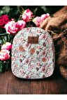 Bohem Çiçekler Desen Küçük Boy Kreş Çantası