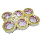 AKRİLİK KOLİ BANTI 45MMX100MT ŞEFFAF (6'LI PKT)