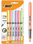 Bic Fosforlu Kalem Grip Pastel 6'lı Set