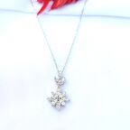 Gümüş İthal Çiçek Kolye