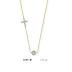 Yuvarlak Taşlı Haç Kolye