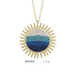 Nazar Boncuklu Güneş Kolye