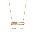 Dikdörtgen Taşlı Kolye