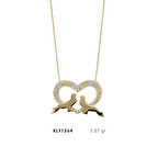 Kalpli Çifte Kumru Kolye