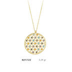 Yuvarlak Taşlı Kolye