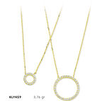 Çift Halkalı Kolye