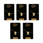 Gekas Kuyumculuk ARD 1 gr 24 Ayar Külçe Altın 5 Adet