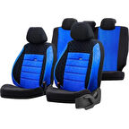 Binek Araba Oto Koltuk Kılıfı Universal Si̇yah Mavi