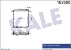 Kale 0226301AB Motor Su Radyatörü- Ford Cargo 2524-3230 (Borusuz) (Al Brz) 6C468005AA