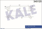 Kale 345125 Intercooler Turbo Radyatör Nissan XTrail 2.0 DCI 2007-Koleos 2.0 DCI 2008- 14461JG70B