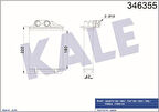 Kale 346355 Kalorifer Radyatörü Fiat 500C Fiat 500 Fiat 500L Panda Ford Ka 1.2 1.3 1.3 77362540
