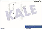Kale 346630 Kalorifer Radyatörü Sası No A133638-S-Class W140 91-97 1408300761