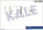 Kale 347305 Klima Radyatörü Condenser Egea 1.4 Benzinli 51887906
