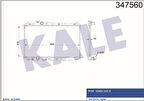 Kale 347560 Motor Su Radyatörü Honda Civic 1.6-1.8 2012-Manuel Vites 19010R1BA51
