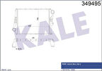 Kale 349495 Intercooler Radyatörü Dar Tip Versiyon 1-2-3-Volvo FH 12 FH 340 500 1998 Sonrası 85000377