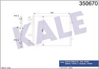 Kale 350670 Kondenser Al Al Primestar- Opel Vivaro- Renault Trafic II 8200411148