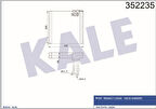 Kale 352235 Evaporator Logan Sandero 352235