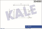Kale 354890 Kondenser Al Pl Brz Hr-V 80110T7WA01