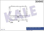Kale 354945 Radyatör Al Pl Brz Skoda Favorit-Felicia I-Felicia II Radyatör 6U0121251