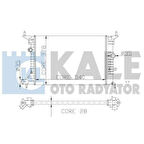 Kale 355060 Radyatör Vectra B 96-02 1.6-1.8 2.0 AC Mek 540X377X23 90528302