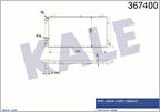 Kale 367400 Motor Radyatörü 590x322x34 Audi 80 Cabriolet Coupe 893121253A