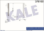 Kale 376100 Klima Radyatörü Passat 06-11 CC VII 1.4 1.8 2.0TSI 3.2 3.6FSI 05-15 3C0820411F